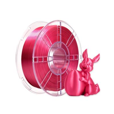 China Filamento de PLA Filamento de seda rosa vermelho Filamento de impressora 3D com temperatura de impressão 170-230C à venda