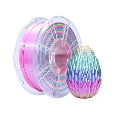 China Silk Rainbow PLA Candy Plus Toughness Filamento de impressora 3D aprimorado para impressão suave à venda