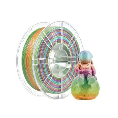 China 3D-Druck Filament 1 kg Seide Regenbogen PLA Filament Plus 1,75 mm PLA Seidenfilament zu verkaufen