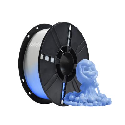 China 3D Printed PLA Glow Filament With High Strength Toughness 1.75mm Blue PLA Filament for sale