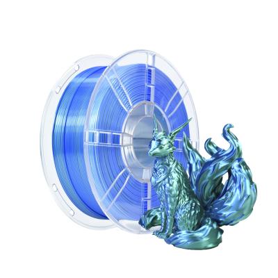 China 3D-Druck Filament Anpassung Seide Doppelfarbe Blau Grün PLA Filament 3D Drucker zu verkaufen