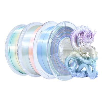 China Professional 3D Printer Filament Silk Rainbow PLA Toughness Enhanced for sale