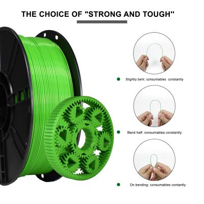 Chine Filament PLA personnalisé haute résistance 1 kg 18 couleurs Jaune Vert Pour imprimante 3D à vendre