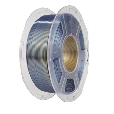 China Dual Color Black Gold Silk Filament PLA Professional 3D Printer Toughness Enhanced for sale