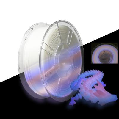 中国 3Dプリント フィラメント 高強度 1.75mm 輝き レインボー PLA フィラメント 販売のため