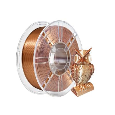 China 3d Printign Filament 1.75mm Silk Copper PLA 3D Printer Filament Customized Request No Bubble for sale