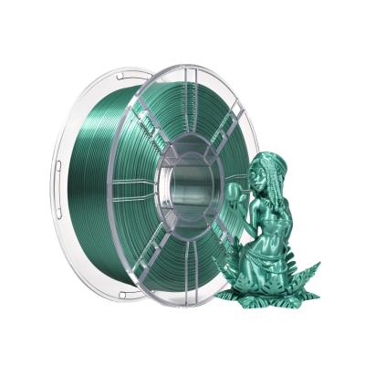 Chine Technologie de formation de filament d'imprimante 3D FDM 1 kg 1,75 mm Filament de PLA vert en soie à vendre