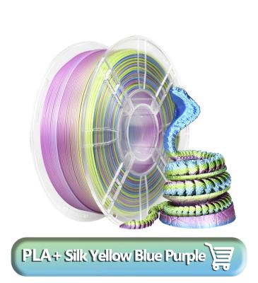 Chine Strong and Durable Material PLA Filament Silk Yellow Blue Purple  3D Printer 1.75mm à vendre