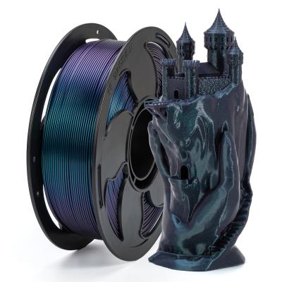 China 3D Printer Filament 1.75mm Color Change Filament  Royal Green 1kg PLA+ Filament for sale