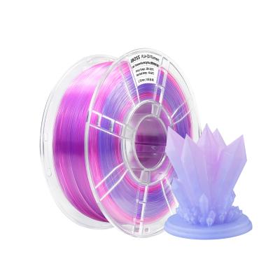 Chine PLA+ Filament Transparent Gradient Dual Color Rose Red Light Blue 1.75mm 3d Printing Filament à vendre