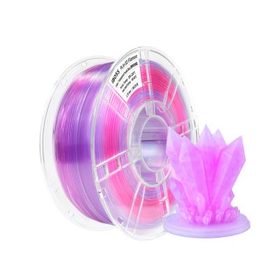 China 3d printing filament 1.75mm Transparent Gradient dual color purple blue 1000g pLA+ filament for sale