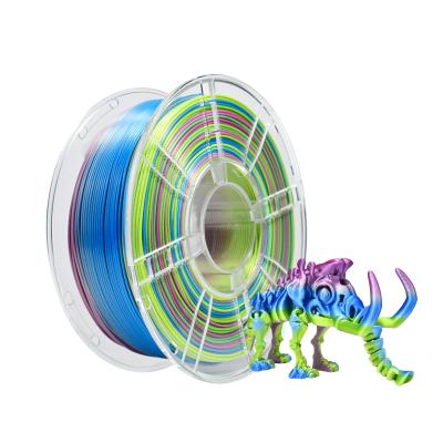 China IBOSS High Toughness 3d printing filament silk tri-color yellow purple blue 1.75mm PLA+ Filament for sale