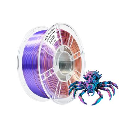 China Strong Toughness 1.75mm Silk Green purple copper PLA Filament 3D Printing Filament for sale