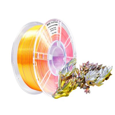 China High-Speed 3d Printing Filament Silk Green orange red gold  1000g PLA+ filament for sale