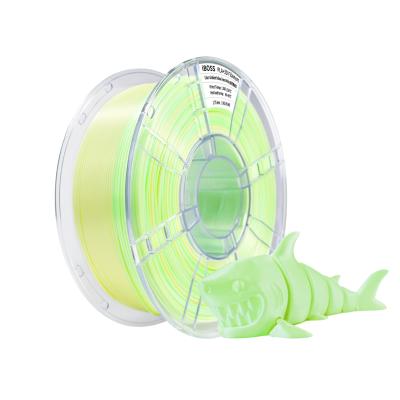 Chine PLA+ Filament d'imprimante 3D 1,75 mm Gradient Couleur Jaune Vert Blanc Multicolore PLA+ Filament 1 kg / Spool pour les imprimantes 3D FDM à vendre