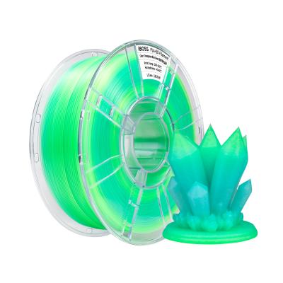 Chine Gradient PLA Plus 3D Printer Filament 1.75mm+/-0.02mm,  Transparent Dual Color Blue Green PLA+ Filameent 1kg Spool à vendre