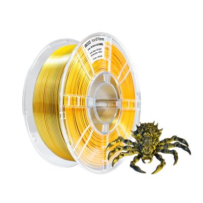 Chine Filament d'imprimante 3D PLA+, or noir 1,75 mm Filament 3D à double couleur 1 kg à vendre