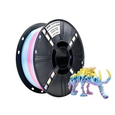 Κίνα PLA +Filament 1.75mm +/- 0.02 mm, 1KG Macaron Rainbow Silk PLA+ 3D Printer Filament Χρώμα που αλλάζει το ουράνιο τόξο Πολυχρώμιο προς πώληση