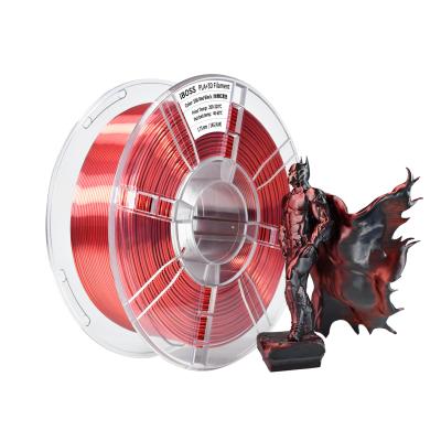 中国 PLA+Dual Color Filament  1.75mm Silk Red Black PLA+ 3D Printer Filament Bubble 100% Without Bubble 販売のため