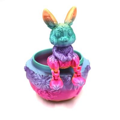 China Impresión 3D de Pascua Cuadro de regalo de huevo de conejo lindo Set de decoración regalo Servicio de impresión 3D en venta