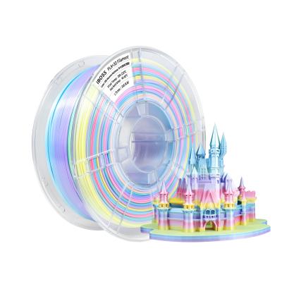 China 1.75mm Robustheid Verbeterde Zijde Macaroon Rainbow PLA+ Hoogwaardige 3D Printer Filament Te koop