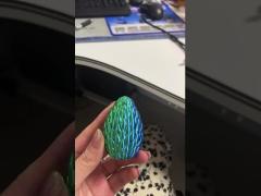 Silk Dual Color Blue Green egg