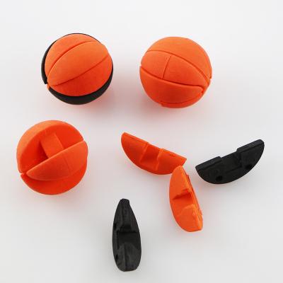 China Promotional Eraser Toys Stationery Cute Promotional 3D Basketball Shaped Detachable Eraser for sale