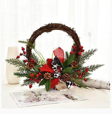 China Party Suppies Ornaments Christmas Decoration Supplies Artificial Christmas Wreath for sale