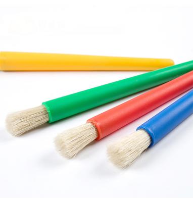 China 4pcs Colorful Bristle Kids Paintbrushes Round Bristle Hair Brush For Graffiti for sale