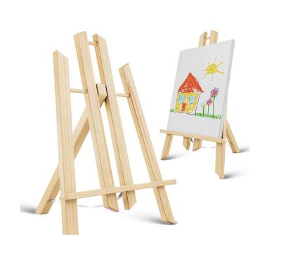 China Large Tripod Easel 15.8 x 9 Inches Wooden Easel Painting Easel Wooden Canvas Display for Standing Paintings Cookbooks iPads for sale