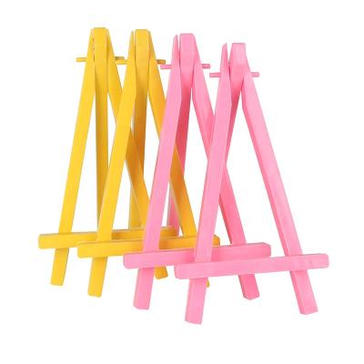 China Plastic Easel Mini Amazon Hotsale Yellow Tabletop Art Easel Painting Stand for sale