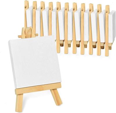 China Easel Amazon painting hotsale 3*3 inches wooden table art easel mini easel stand for sale