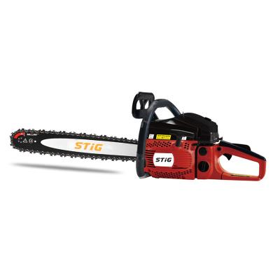 China 2-Stroke Gasoline Saw 49.3cc Big Saw 5020 Chainsaw For Woody Cutting New Design And Portable Chainsaw for sale