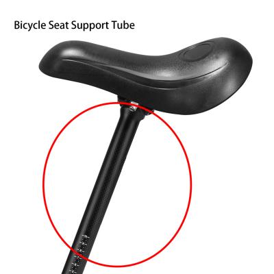 China Super Light In The Running Seat Tube Bolster Support Saddle Tube Lightweight Carbon Fiber Bicycle Seat Support Tube for sale