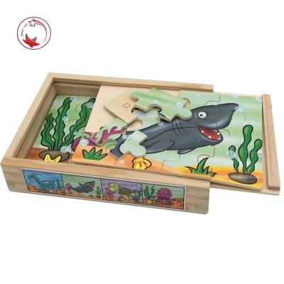 China New Design Marine Animal Teaching Puzzle Box for sale