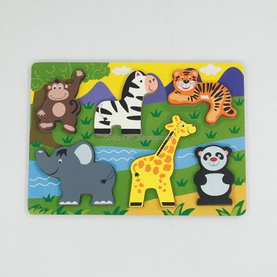 China Eco-Friendly Big Jigsaw Large Wild Animal Wooden Jigsaw Puzzle for sale