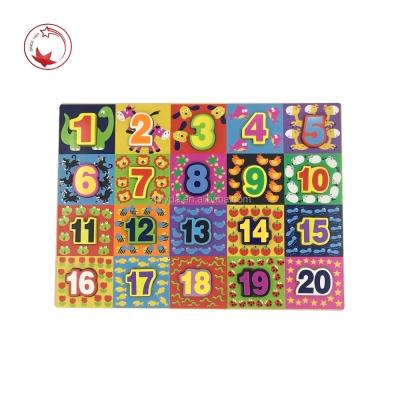 China Eco-Friendly Number Alphabet Puzzle Educational Toy for sale