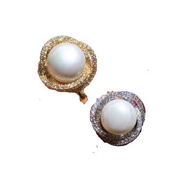 China CLASSIC Adjustable Natural Baroque Freshwater Light Luxury Sense Micro-inlaid Zircon Vintage Delicate Ring Snap Laye Double Pearl Ring for sale