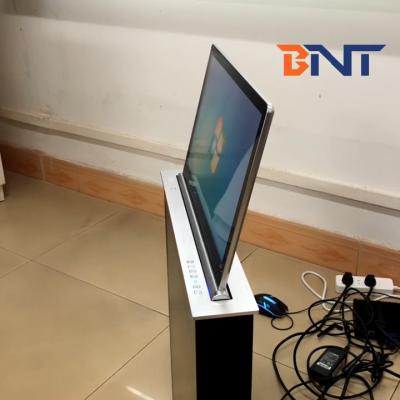 China Smart office system aluminum alloy motorized lifting desk retractable monitor lift for sale