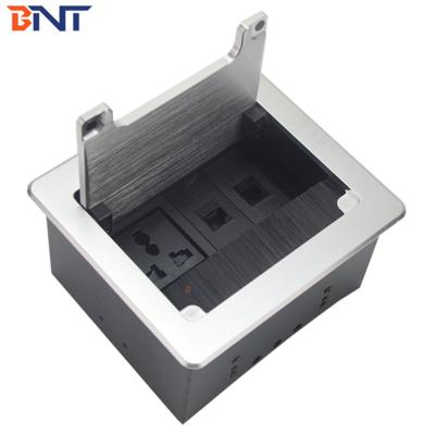 China Embedded conference multi-function interface aluminum electric desk socket box for sale