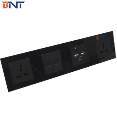 China universal power multimedia aluminum hotel sockets with media hub for sale