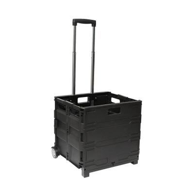 China Wholesale Service Plastic Folding Trolley Folding Shopping Trolley for sale