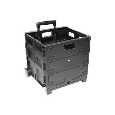 China High Sales Shopping Folding Outdoor Dolly Folding Utility Cart With Wheeled Lid for sale