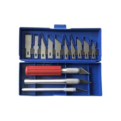 China 13pcs DIY Tools High End Precision Manufacturing Technology Tool Hobby Curting Wood Carving Knife Set 39x33x42CM for sale