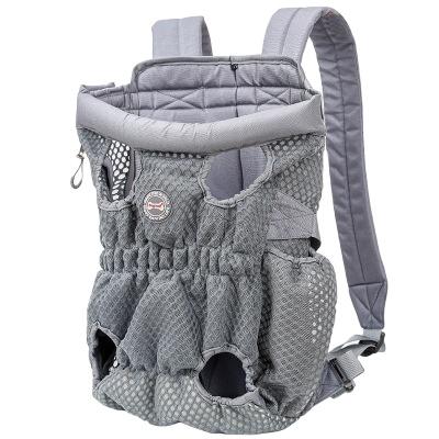 China New Sustainable Pet Go Out Breathable Backpack Dog Chest Bag Mesh Dog Bag Cat Bag for sale