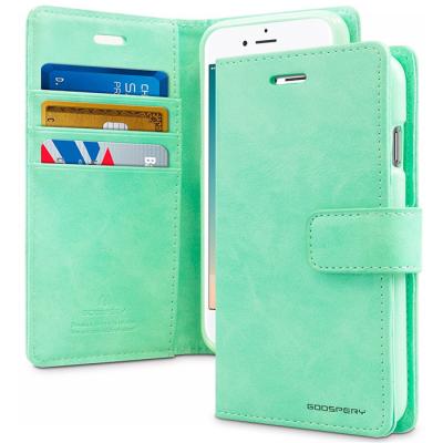 China Anti-fall Mercury Goospery Blue Moon Diary PU Leather Wallet Phone Case For iphone 13 for sale