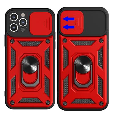 China Military Shockproof Anti-fall PC TPU Slide Camera Cover Case For iPhone X Xs Max Holder Cases for sale