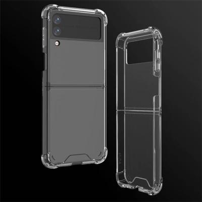 China GSCASE 1.5MM TPU+ Shockproof Acrylic Clear Phone Case For Samsung Z Flip 3 Case Cover for sale