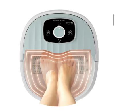 China New Multifunctional Portable Foot Pedicure Basin Heated Infrared Shiatsu Air Bubble Foot Stone Bath Massager For Spa for sale