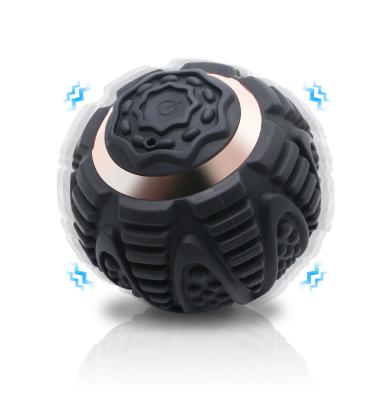 China Smart Portable Vibrating Body Massager Ball OEM/ODM Full Body Rolling Massager Rubber Handheld Electric Yoga Masajeador Easy Use for sale